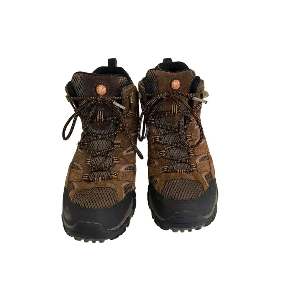 Merrel Men's Hiking Boots Moab 2 Vibrant Brown Waterproof 11.5 Outdoor